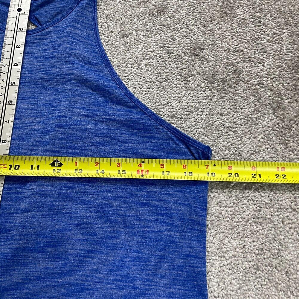 Blue Women's Racerback Tank Top - Picture 7 of 8